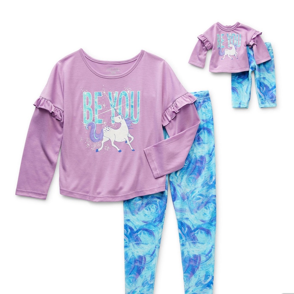 Little & Big Girls 2-pc. Pant Pajama Set